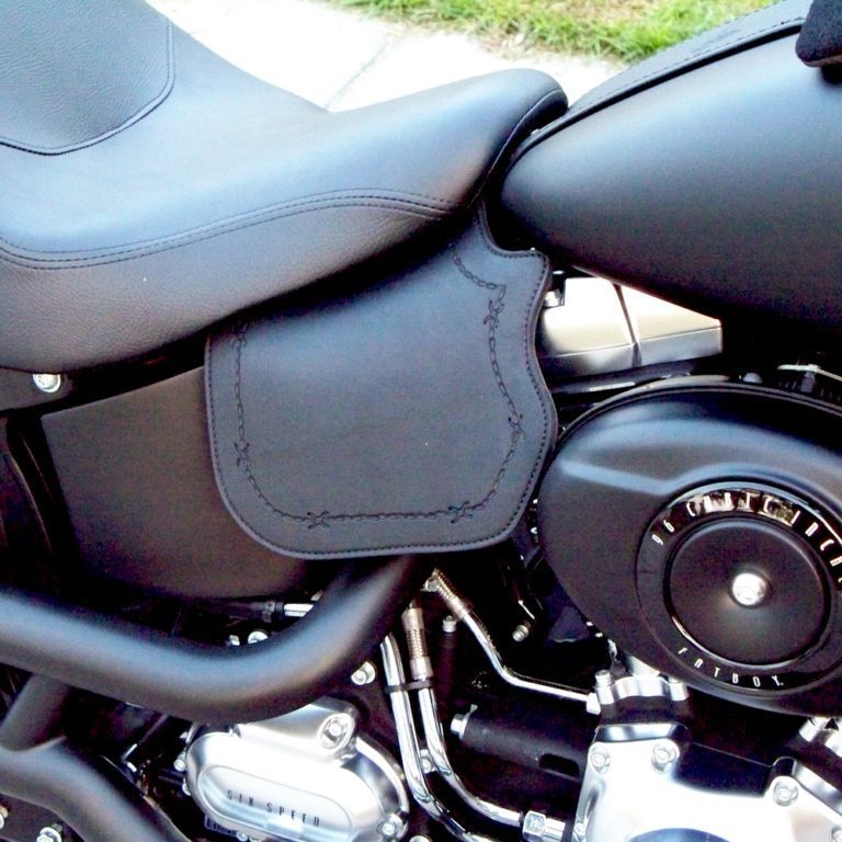 HarleyDavidson heat shield with barb wire tooling Captain Itch