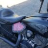 A motorcycle seat with the words " harley davidson " on it.