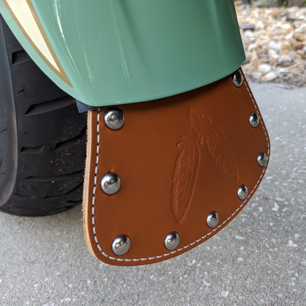 Indian Scout front fender mud flap