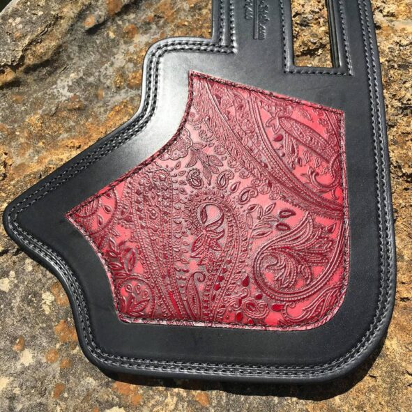 Indian heat protector with Leather and Lace overlay