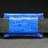 A close up of the strap on a belt