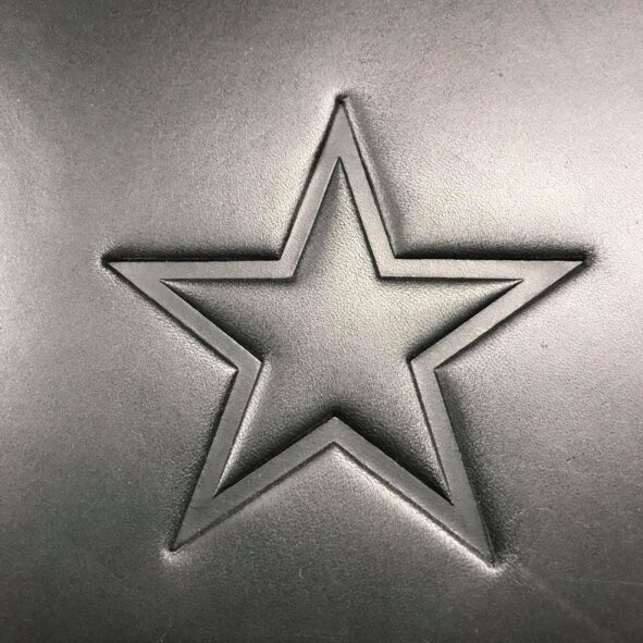 Star Logo on Harley-Davidson or Indian heat shield from Captain Itch