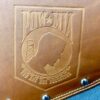 A close up of the logo on a bag
