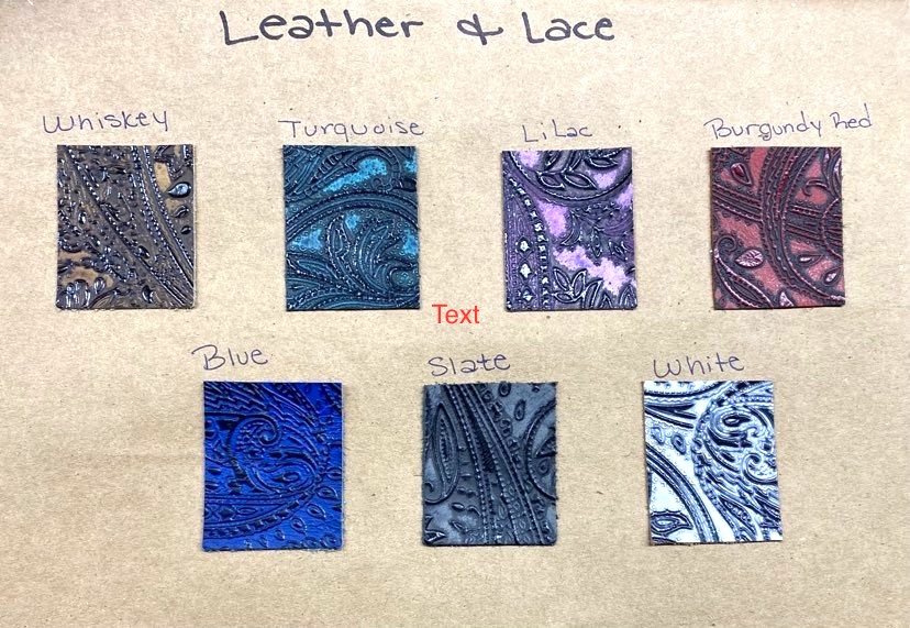Leather and Lace color swatches for HD and Indian motorcycles