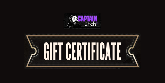 A digital Gift Certificate on a black background