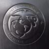 A close up of the seal on a marine corps emblem.